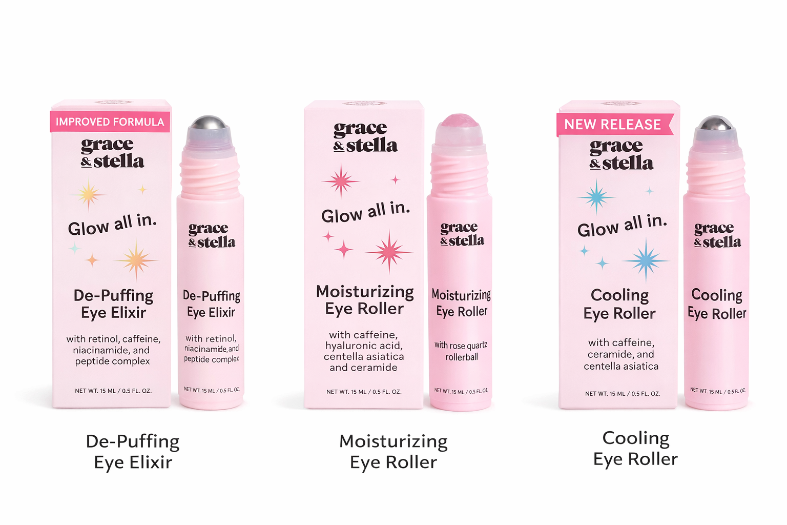 TRIO PACK: GRACE & STELLA EYE ROLLERS