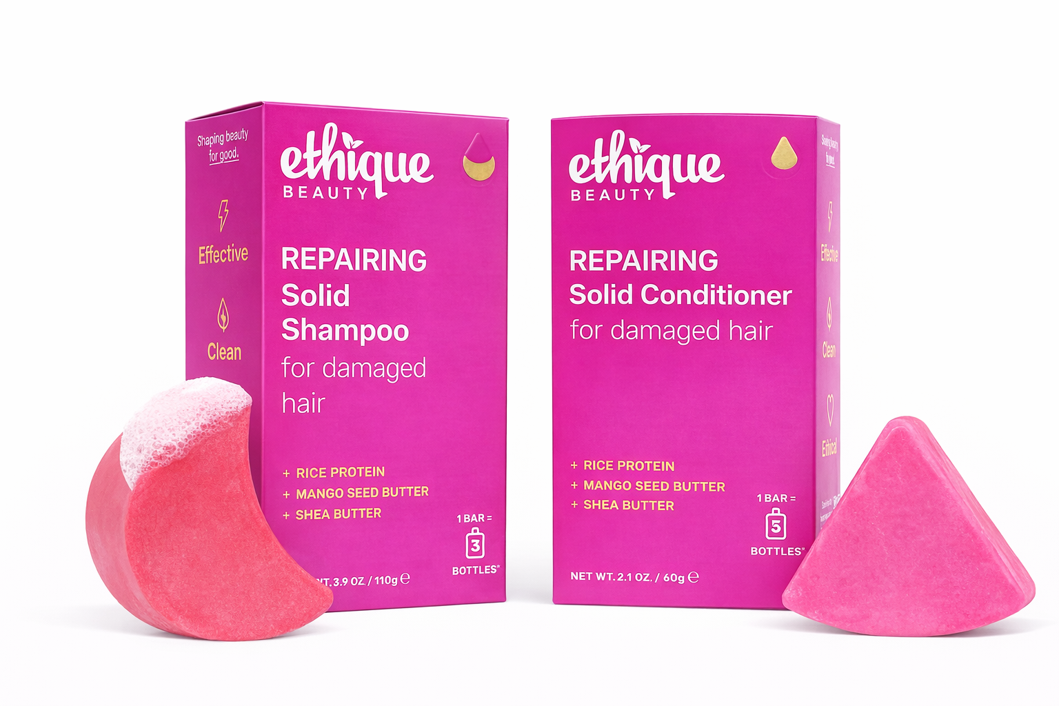 ETHIQUE REPAIRING SHAMPOO + CONDITIONER BAR