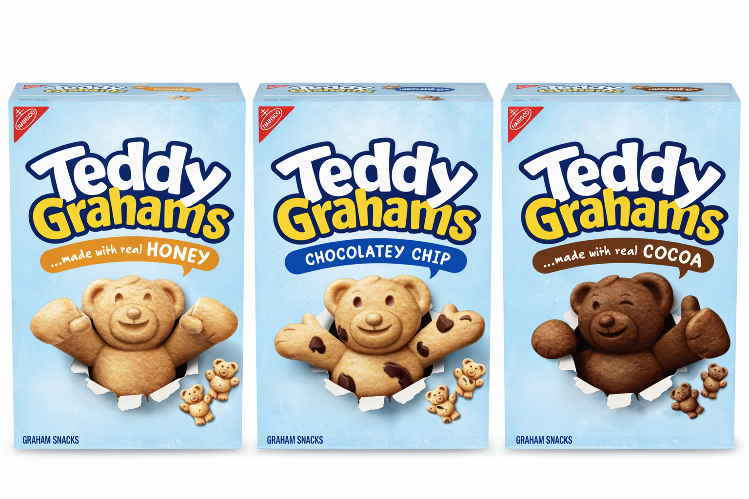 TRIO PACK TEDDY GRAHAMS