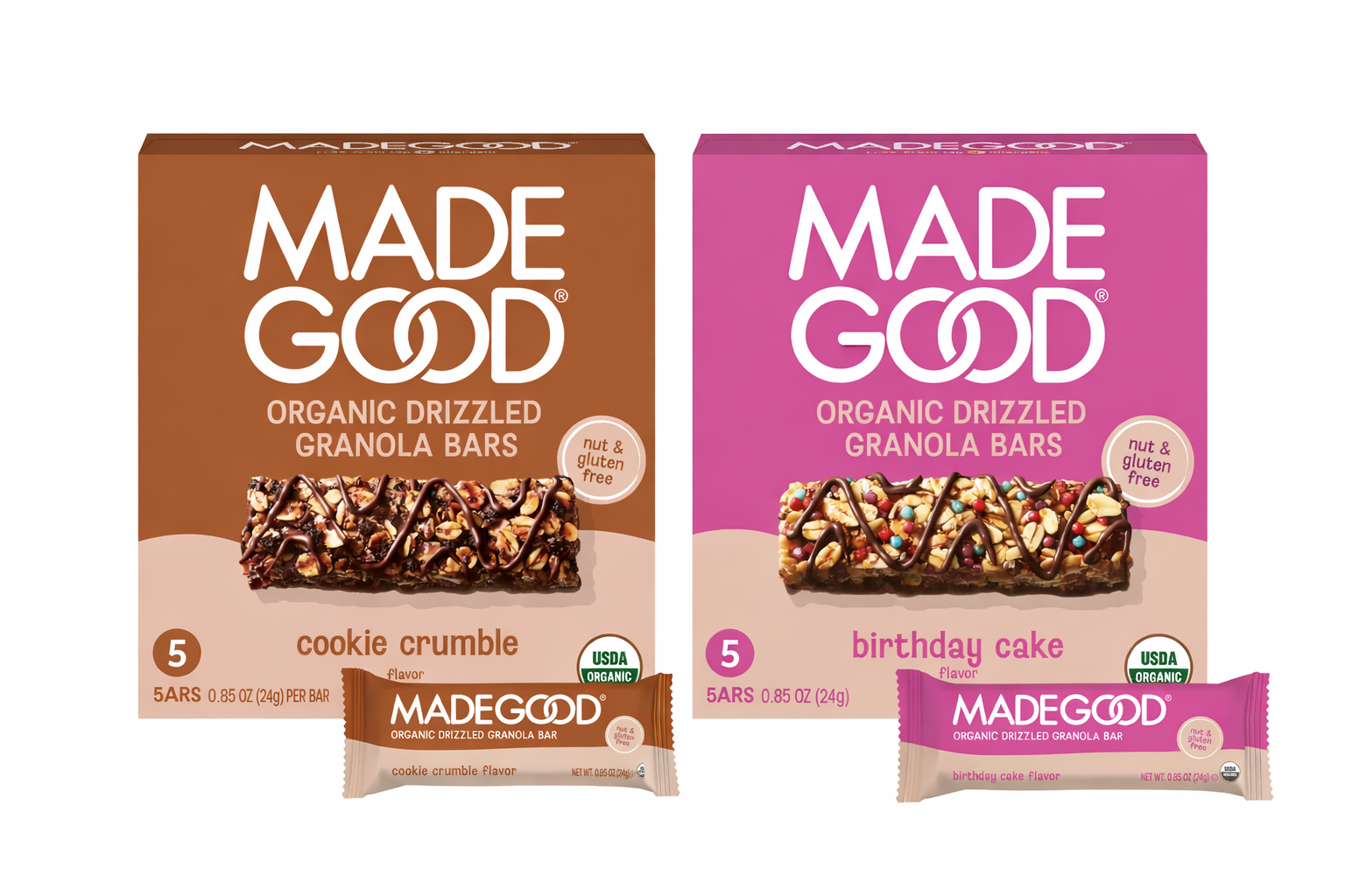 DUO PACK MADE GOOD DRIZZLED BARS