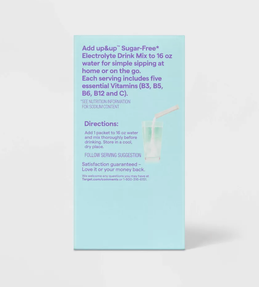 SUGAR FREE HYDRATION SUPLEMENT POWDER 20 PACK