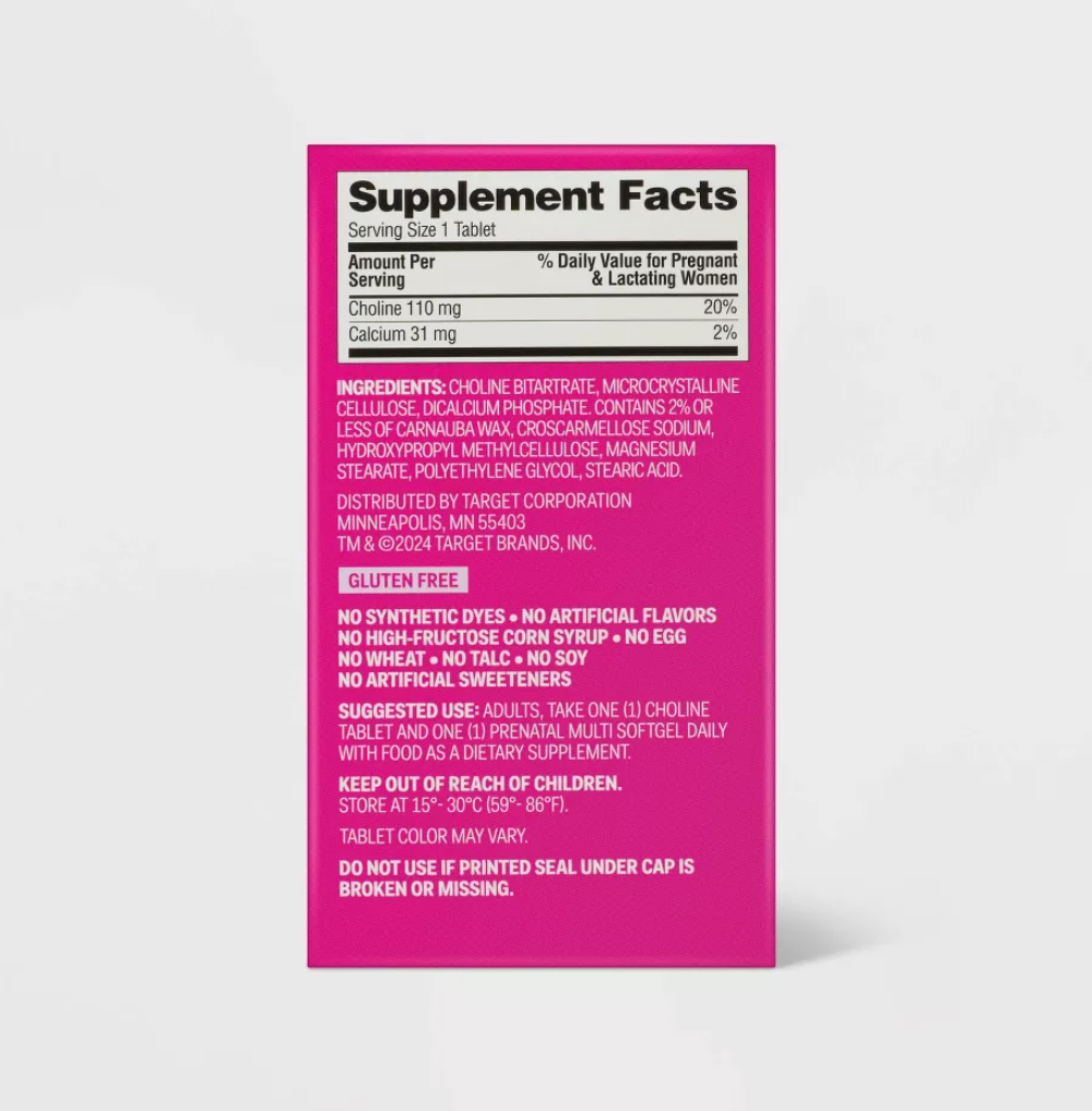 Women's Daily Prenatal Combo Pack Dietary Supplement Tablets & Softgels - 60ct