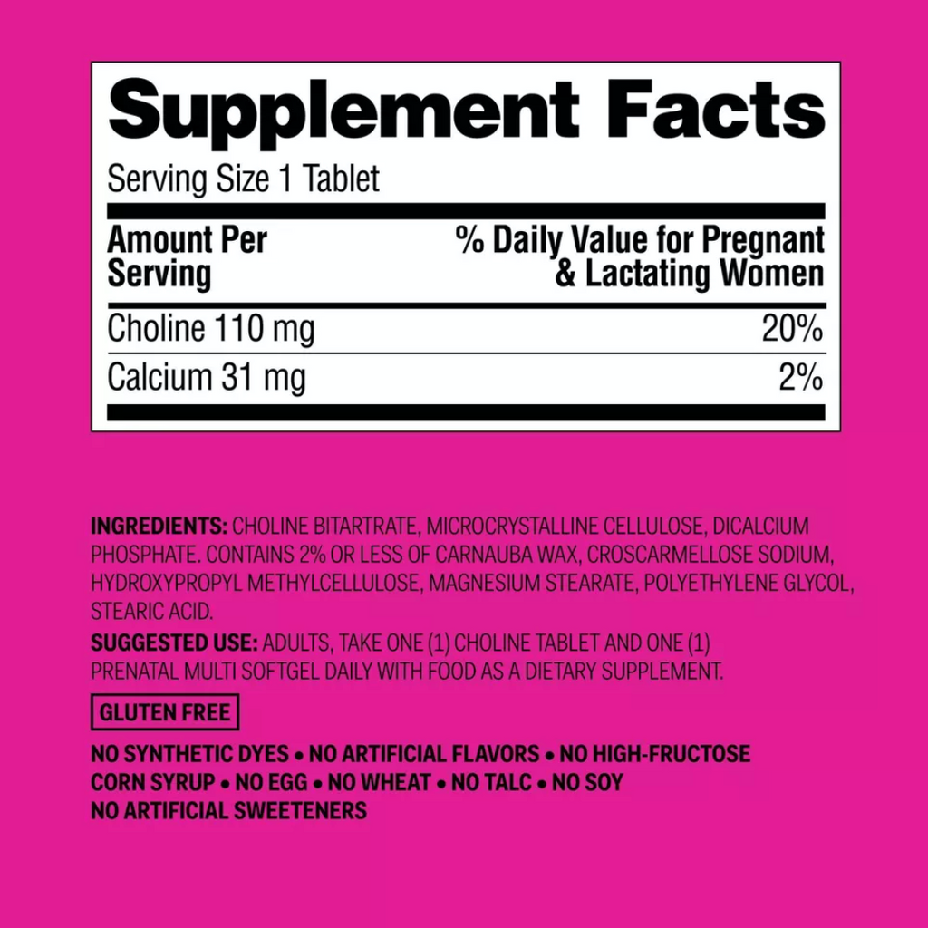 Women's Daily Prenatal Combo Pack Dietary Supplement Tablets & Softgels - 60ct