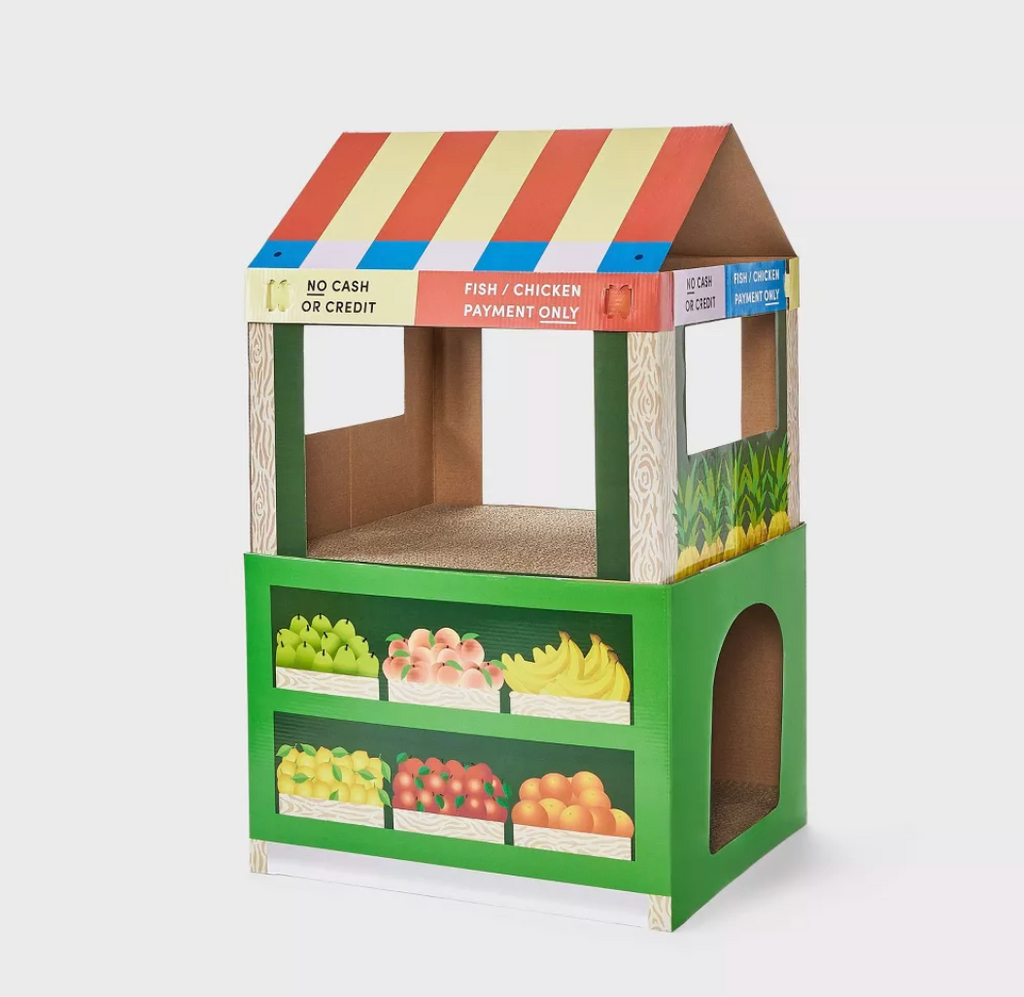 FRUIT HOUSE STAND CAT SCRATCHER