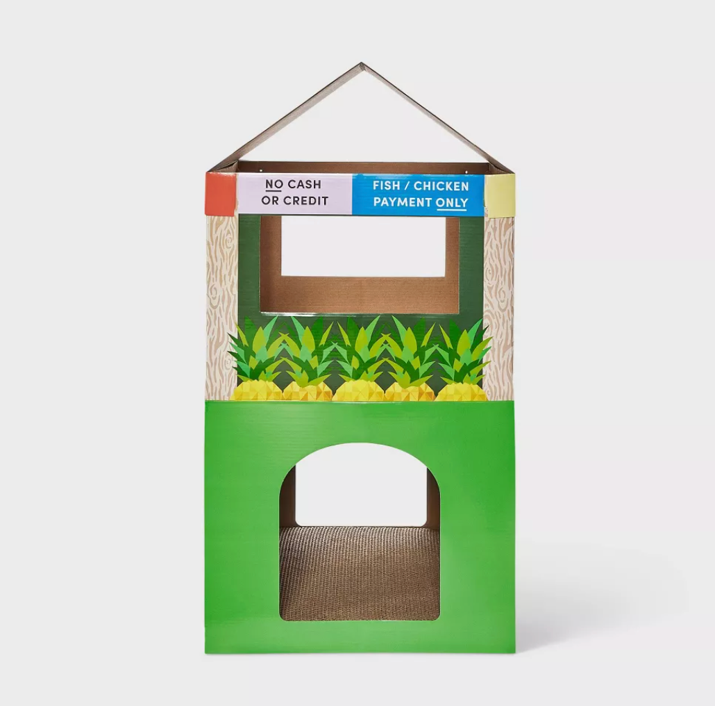 FRUIT HOUSE STAND CAT SCRATCHER