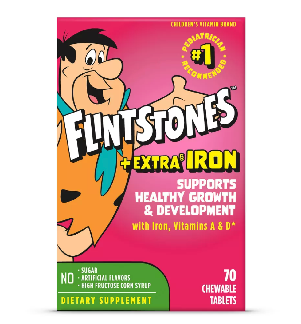 THE FLINTSTONES CHEWABLE KIDS MULTIVITAMIN 70 TABLETAS