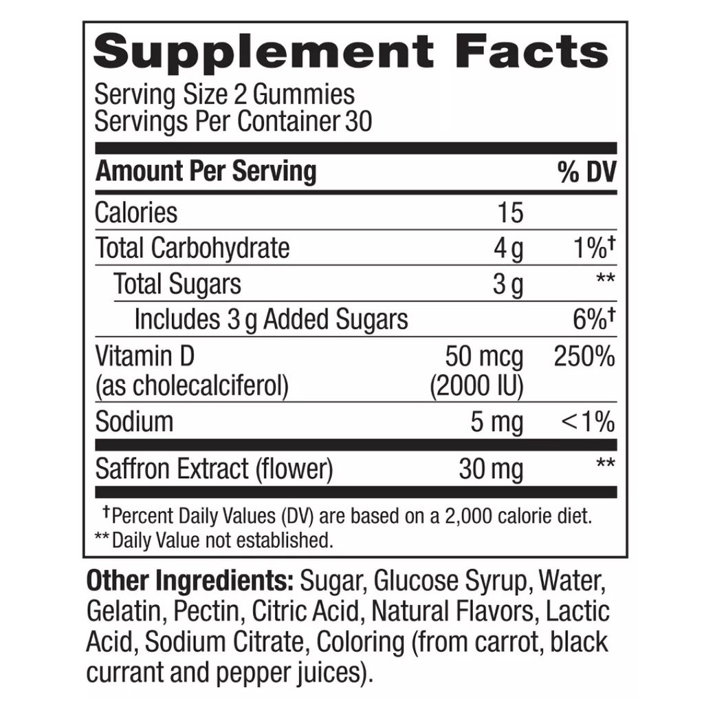 OLLY HELLO HAPPY WORM SUPLEMENTS W/ VIT D 60 GUMMIES