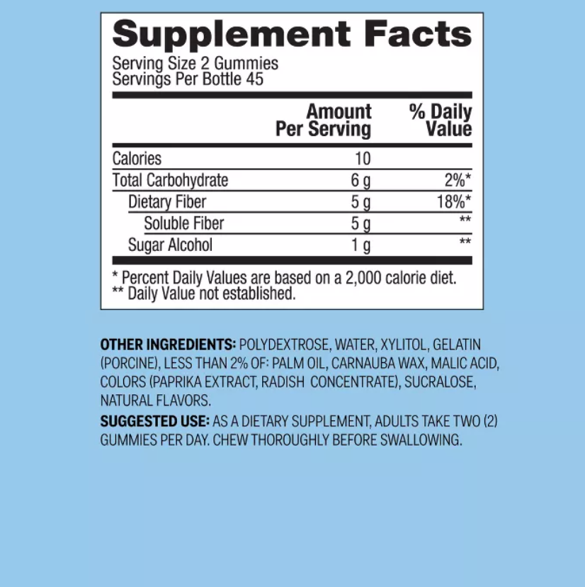 FIBER ADULT GUMMIES  - UP&UP™