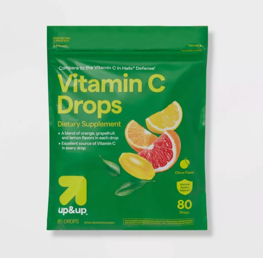 Vitamin C Supplement Drops - Citrus - up&up™