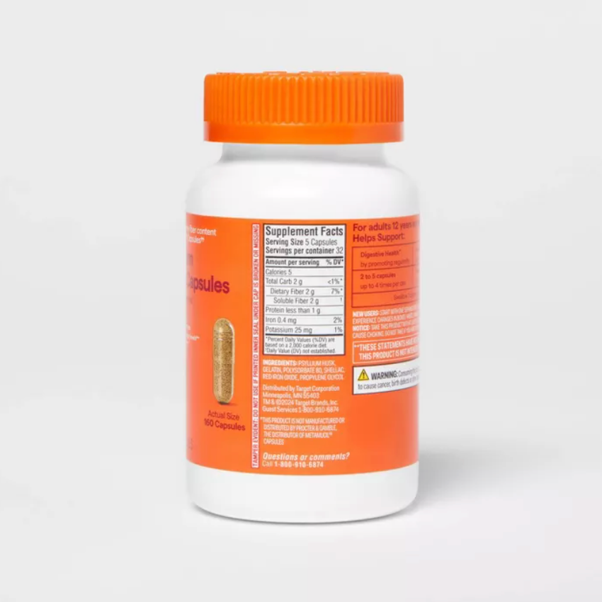 PSYLLIUM FIBER SUPPLEMENT CAPSULES - UP&UP™