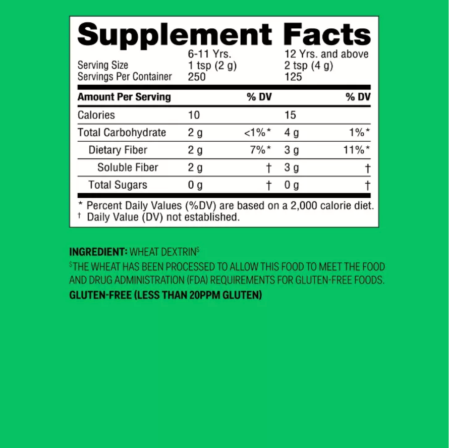 CLEAR DISSOLVING FIBER SUPPLEMENT POWDER - 17.6OZ - UP&UP™