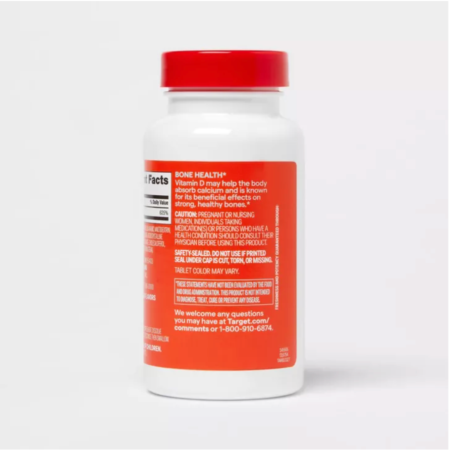VITAMIN D 5000IU QUICK DISSOLVE TABLETS  UP&UP™: BERRY FLAVOR 90 TABLEAS