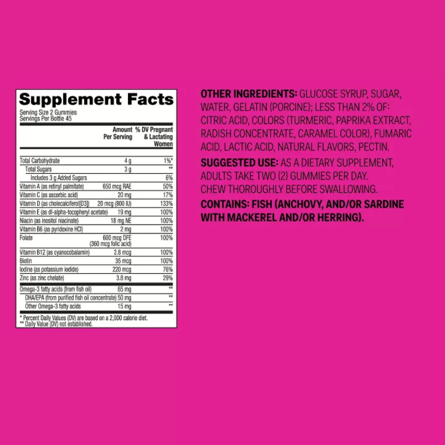 PRENATAL MULTIVITAMIN GUMMIES - FRUIT FLAVORS UP&UP™
