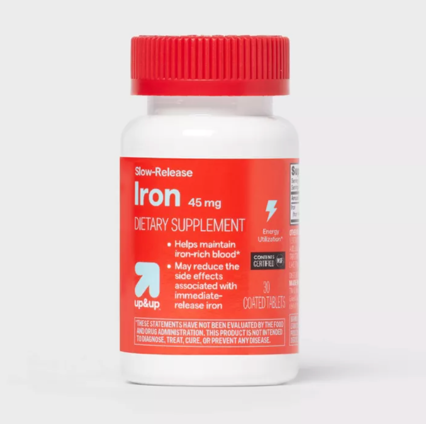 IRON SLOW RELEASE DIETARY SUPPLEMENT TABLETS  UP&UP™: GLUTEN-FREE