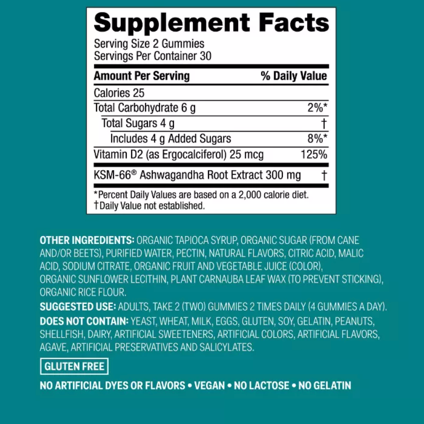 ASHWAGANDHA DIETARY GUMMIES - - UP&UP™