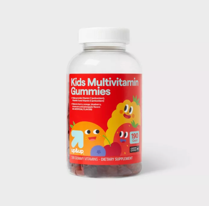 KIDS' MULTIVITAMIN GUMMIES - FRUIT FLAVORS  UP&UP™ 190 GUMMIES