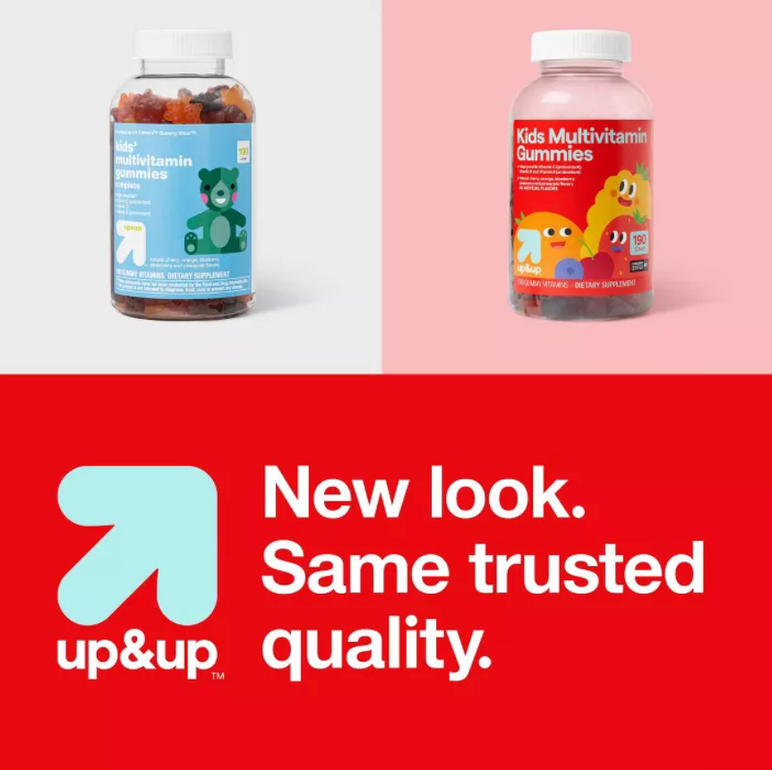 KIDS' MULTIVITAMIN GUMMIES - FRUIT FLAVORS  UP&UP™ 190 GUMMIES