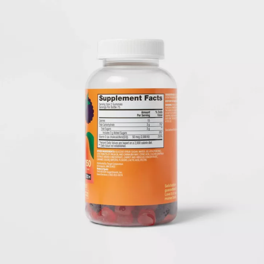 ADULT VITAMIN D GUMMIES - FRUIT FLAVORS UP&UP™