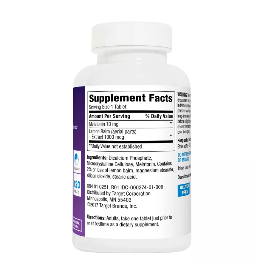 MELATONIN 10MG TABLETS  UP&UP™