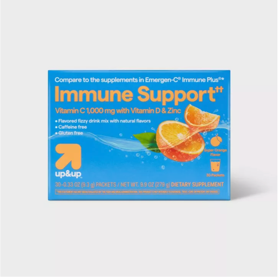 VITAMIN C + D IMMUNE SUPPORT POWDER - ORANGE  UP&UP™