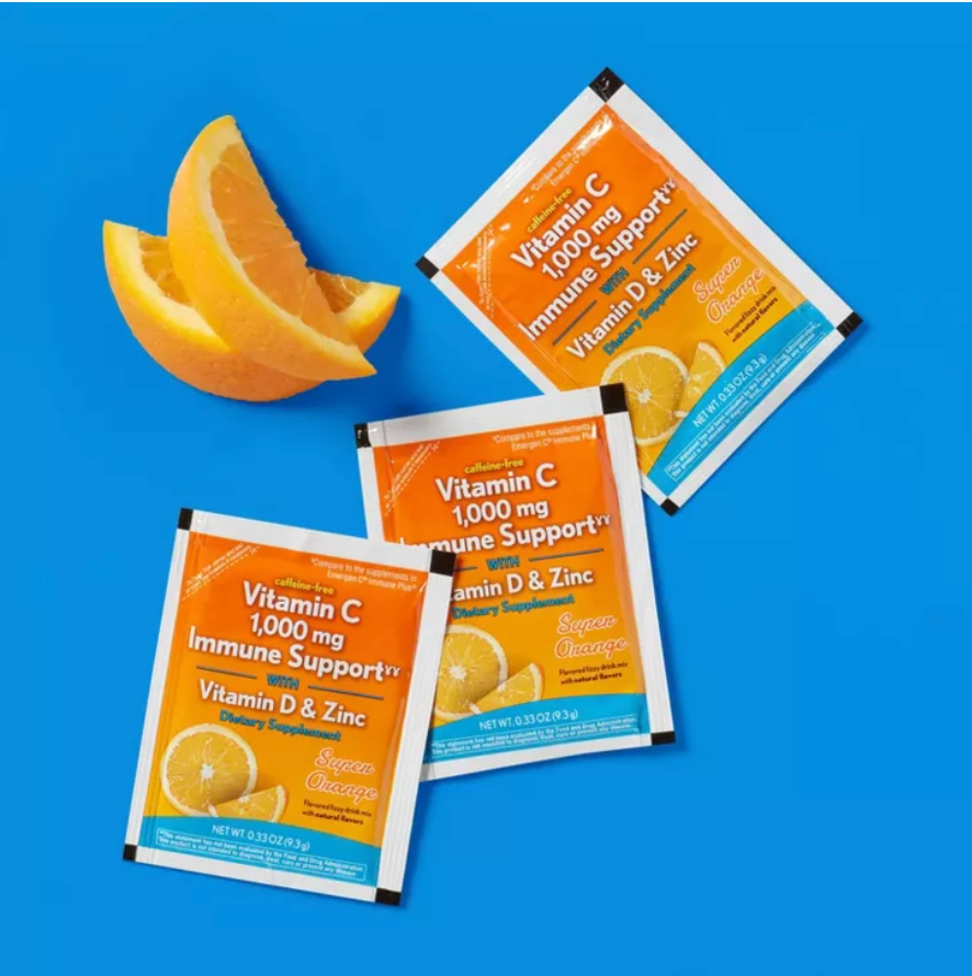 VITAMIN C + D IMMUNE SUPPORT POWDER - ORANGE  UP&UP™