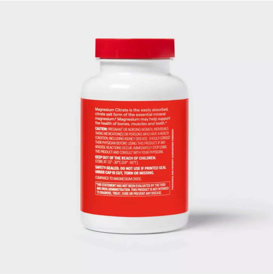 MAGNESIUM CITRATE DIETARY SUPPLEMENTS - 250MG SOFTGELS UP&UP™ 60 CAPSULA DE GEL