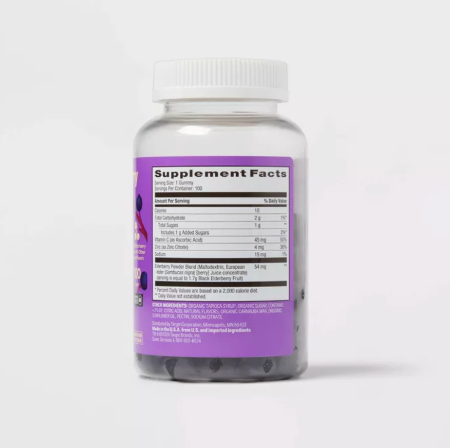 ADULT ELDERBERRY GUMMIES  UP&UP™: VITAMINS, MULTIVITAMINS