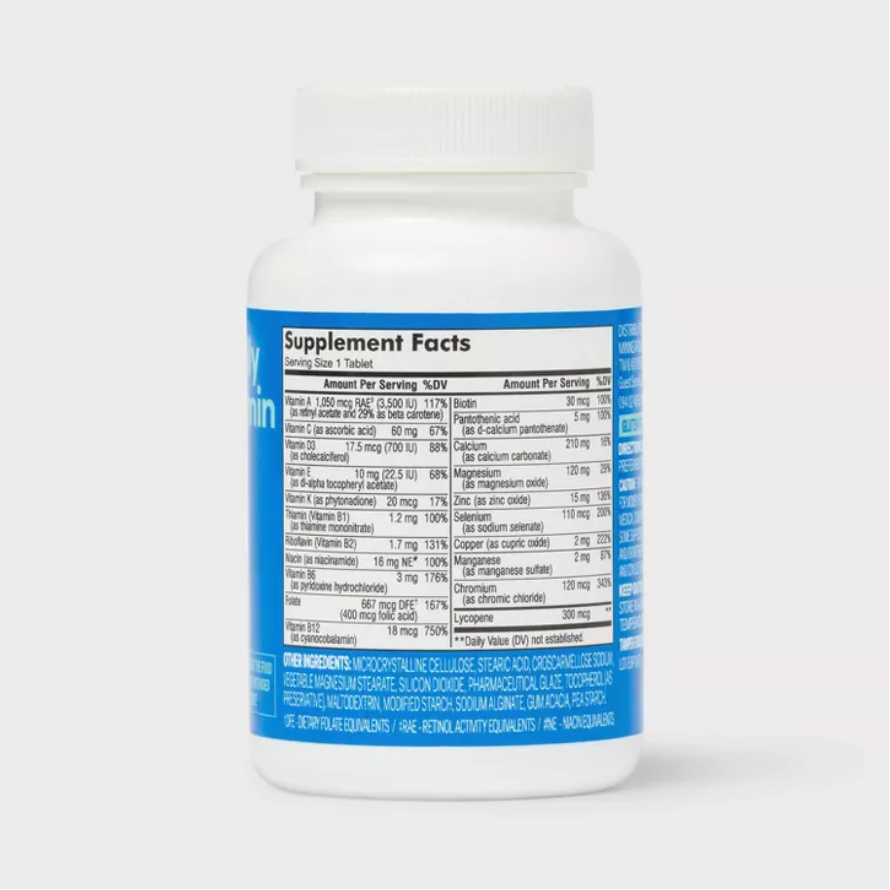 MEN'S DAILY MULTIVITAMINS TABLETS - 100CT - UP&UP™