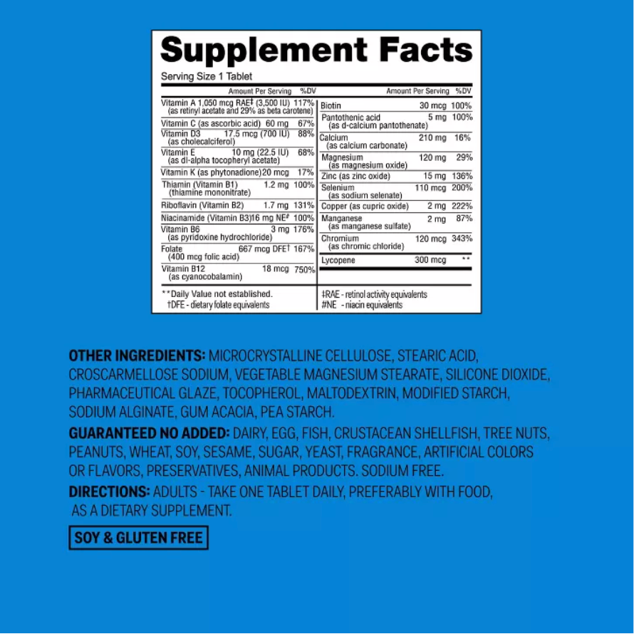 MEN'S DAILY MULTIVITAMINS TABLETS - 100CT - UP&UP™