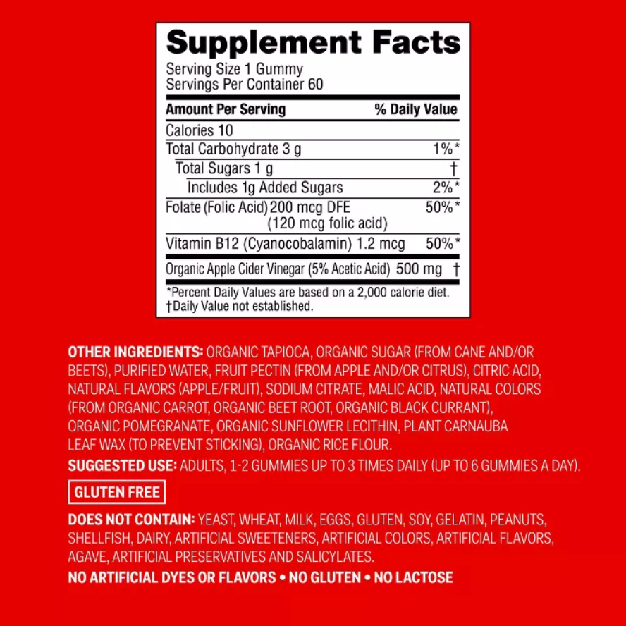APPLE CIDER VINEGAR GUMMY  UP&UP™