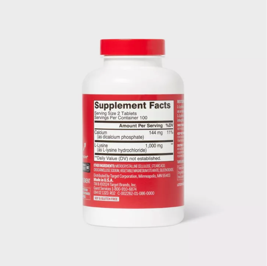 L-LYSINE DIETARY SUPPLEMENT TABLETS UP&UP™