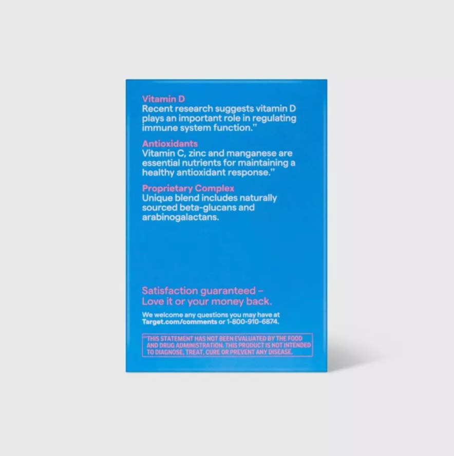 VITAMIN C + D IMMUNE SUPPORT POWDER - RASPBERRY UP&UP™