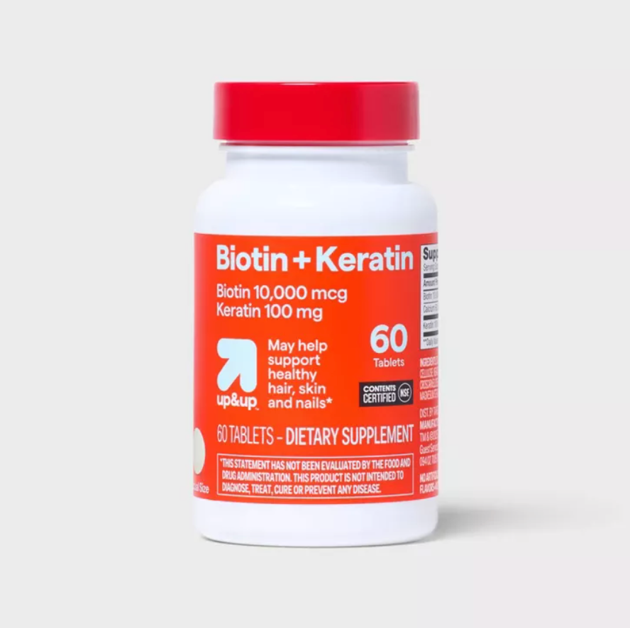 BIOTIN PLUS KERATIN CAPLETS DIETARY SUPPLEMENT TABLETS  UP&UP™
