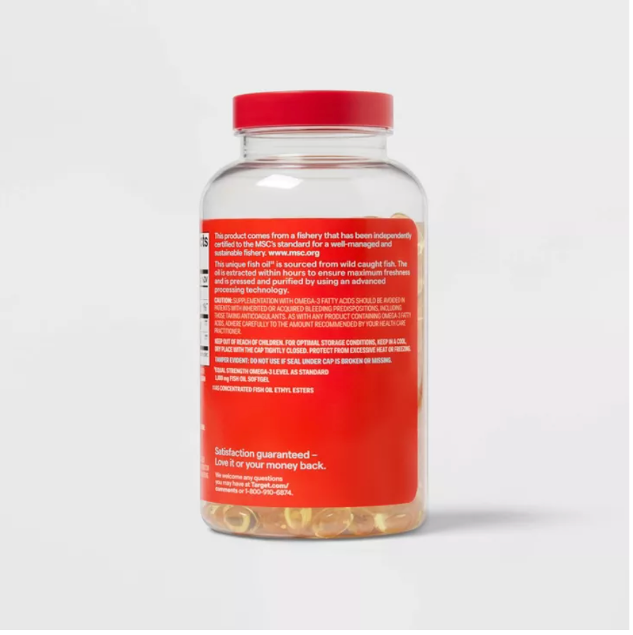 MSC FISH OIL SOFTGELS - 1000MG - 400CT - UP&UP™ 400 Capsulas Blanda
