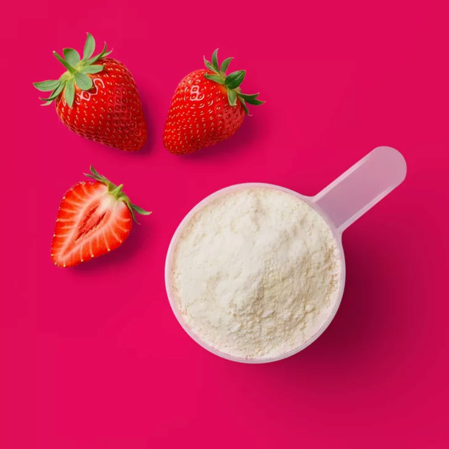 WHEY PROTEIN POWDER - STRAWBERRIES AND CREAM - 16OZ - UP&UP™