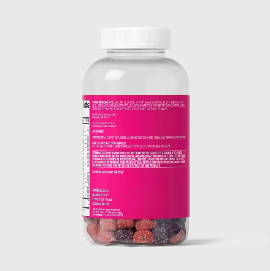 WOMEN'S MULTIVITAMIN VEGAN GUMMIES - MIXED BERRY UP&UP™