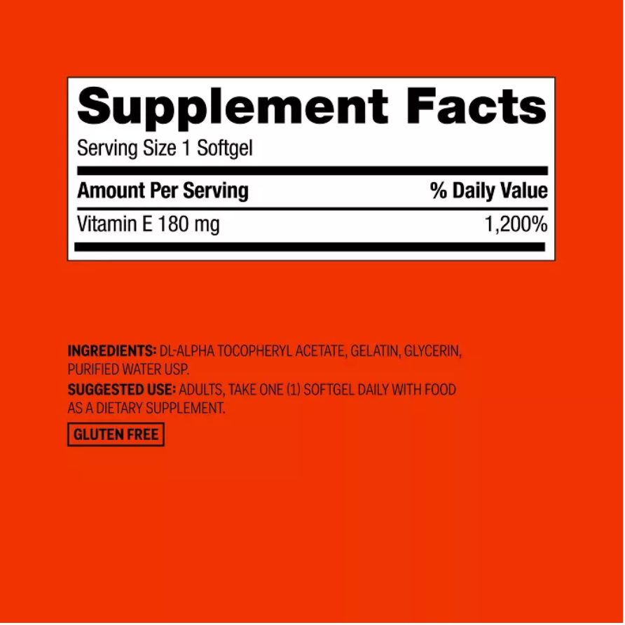 VITAMIN E 180MG SUPPLEMENT SOFTGELS  UP&UP™