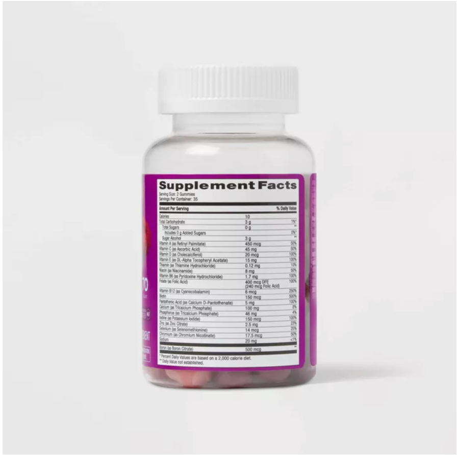 SUGAR FREE WOMEN'S MULTIVITAMIN GUMMIES UP&UP™