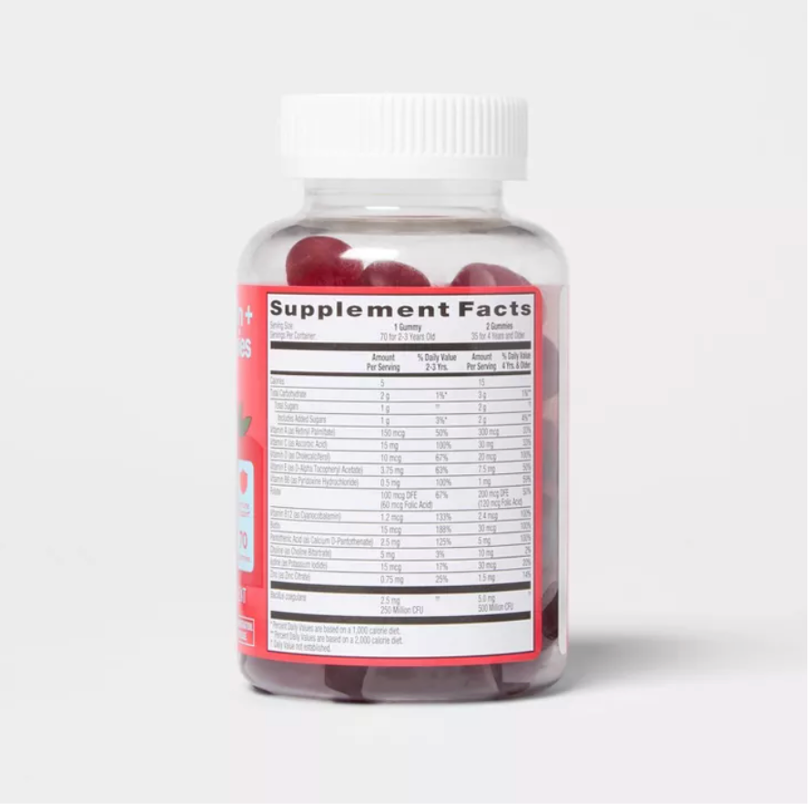 KIDS' MULTIVITAMIN + PROBIOTIC GUMMIES UP&UP™