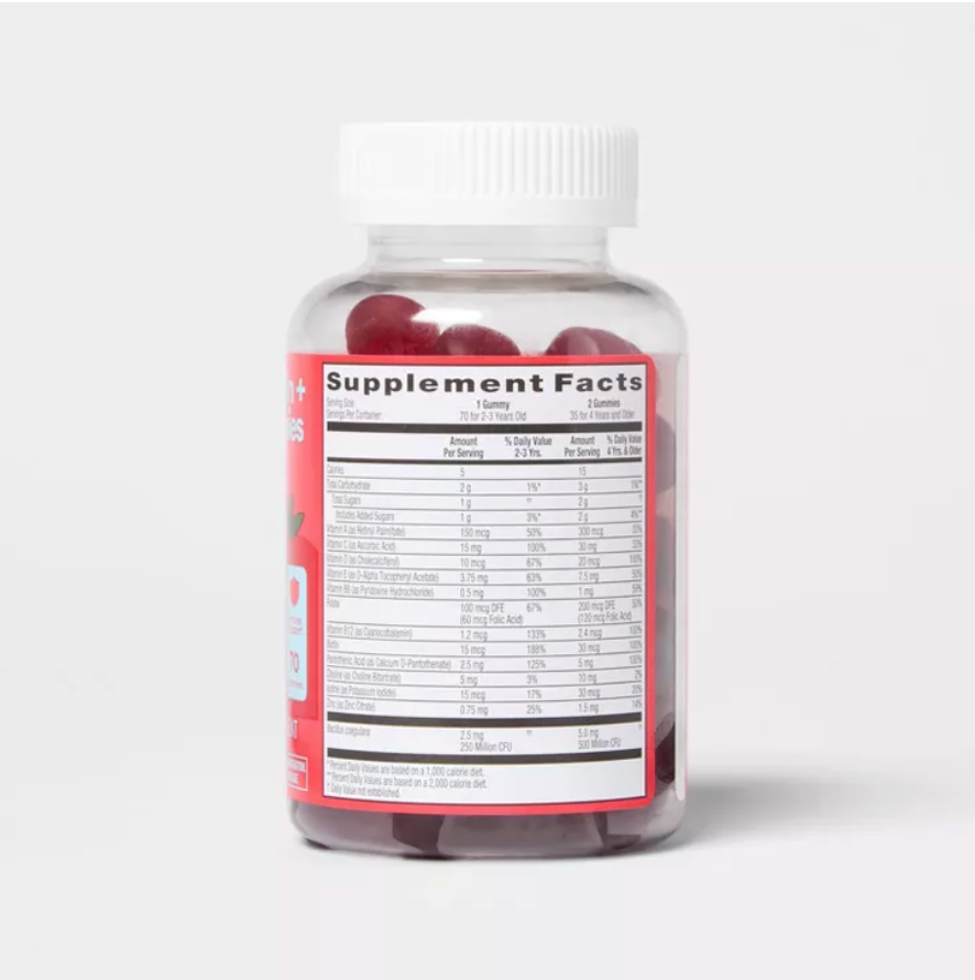 KIDS' MULTIVITAMIN + PROBIOTIC GUMMIES UP&UP™