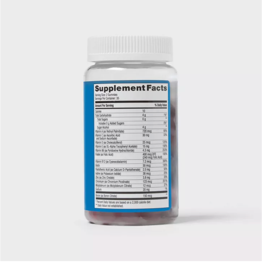 SUGAR FREE MEN'S MULTIVITAMIN GUMMIES UP&UP™