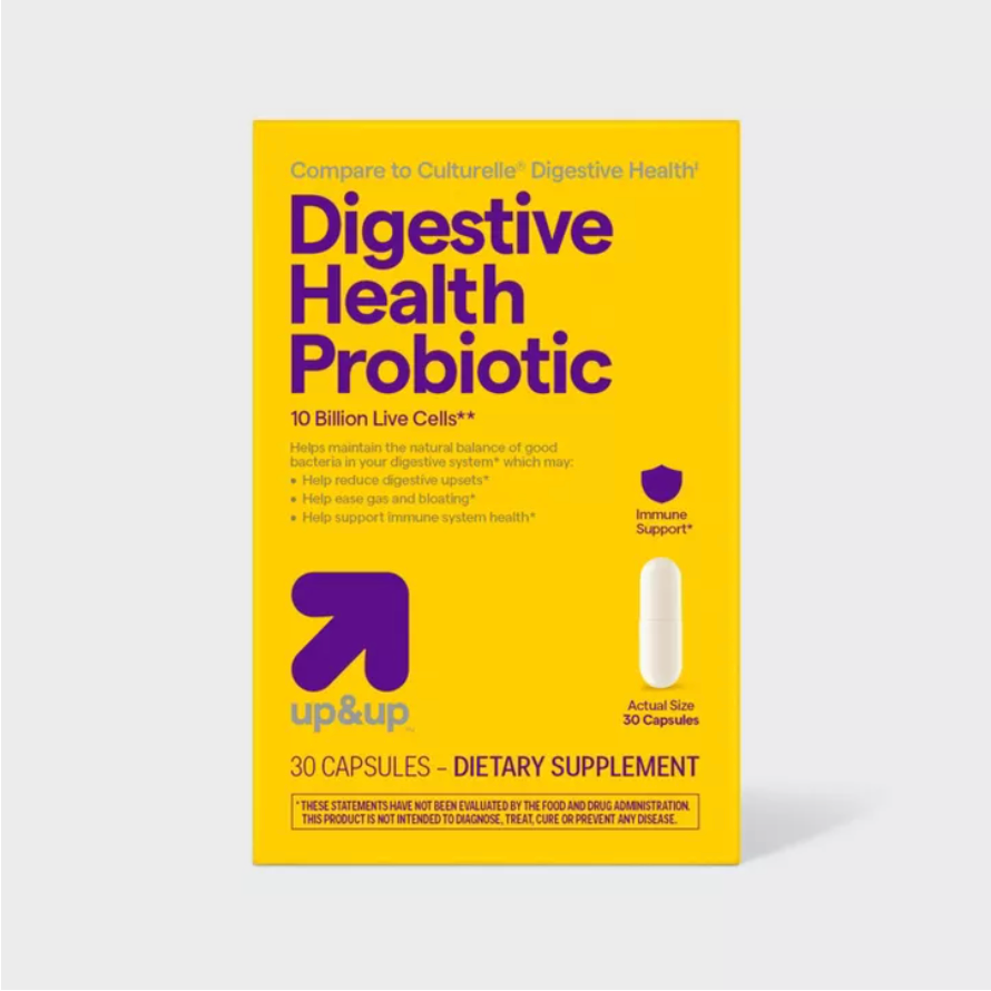 PROBIOTIC DIGESTIVE HEALTH SUPPLEMENT CAPSULES - 30CT - UP&UP™