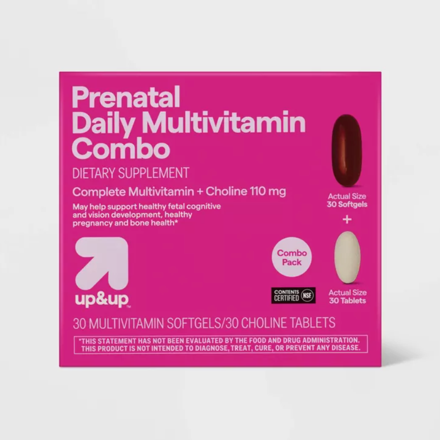 WOMEN'S DAILY PRENATAL COMBO PACK DIETARY SUPPLEMENT TABLETS & SOFTGELS UP&UP™: GLUTEN-FREE