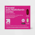 WOMEN'S DAILY PRENATAL COMBO PACK DIETARY SUPPLEMENT TABLETS & SOFTGELS UP&UP™: GLUTEN-FREE
