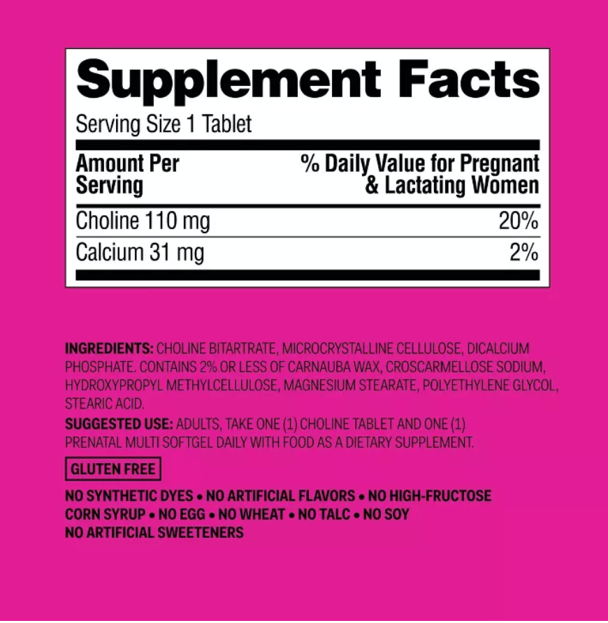 WOMEN'S DAILY PRENATAL COMBO PACK DIETARY SUPPLEMENT TABLETS & SOFTGELS UP&UP™: GLUTEN-FREE