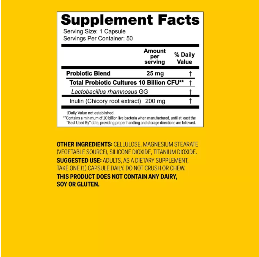 PROBIOTIC SUPPLEMENT CAPSULES UP&UP