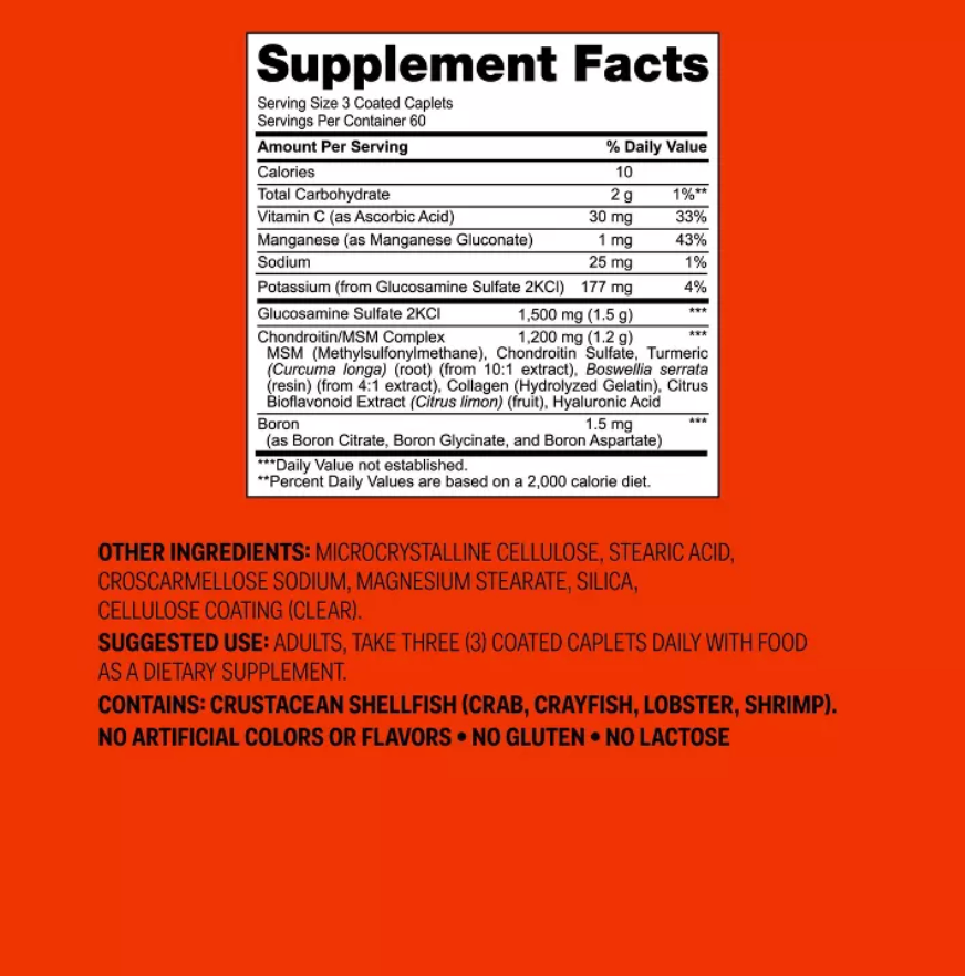 EXTRA STRENGTH GLUCOSAMINE CHONDROITIN SULFATE DIETARY SUPPLEMENT TABLETS  UP&UP™: 1500MG PER SERVING