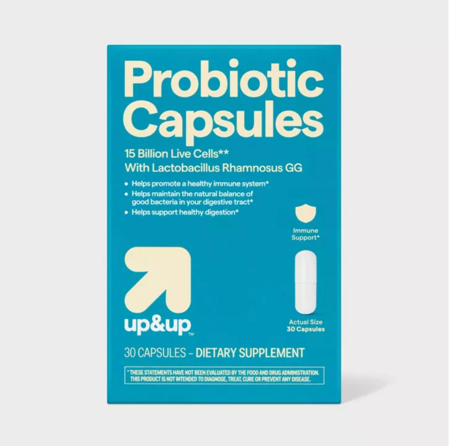 IMMUNE SUPPORT PROBIOTIC DIETARY SUPPLEMENT CAPSULES  UP&UP™: 15 BILLION CFUS