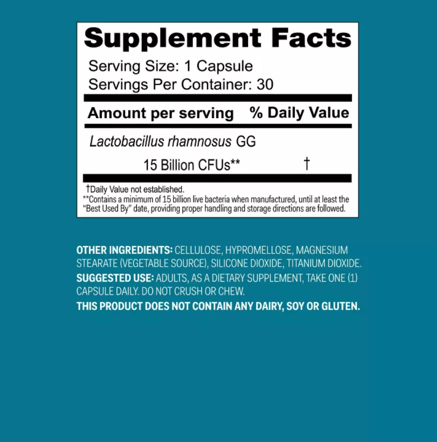 IMMUNE SUPPORT PROBIOTIC DIETARY SUPPLEMENT CAPSULES  UP&UP™: 15 BILLION CFUS