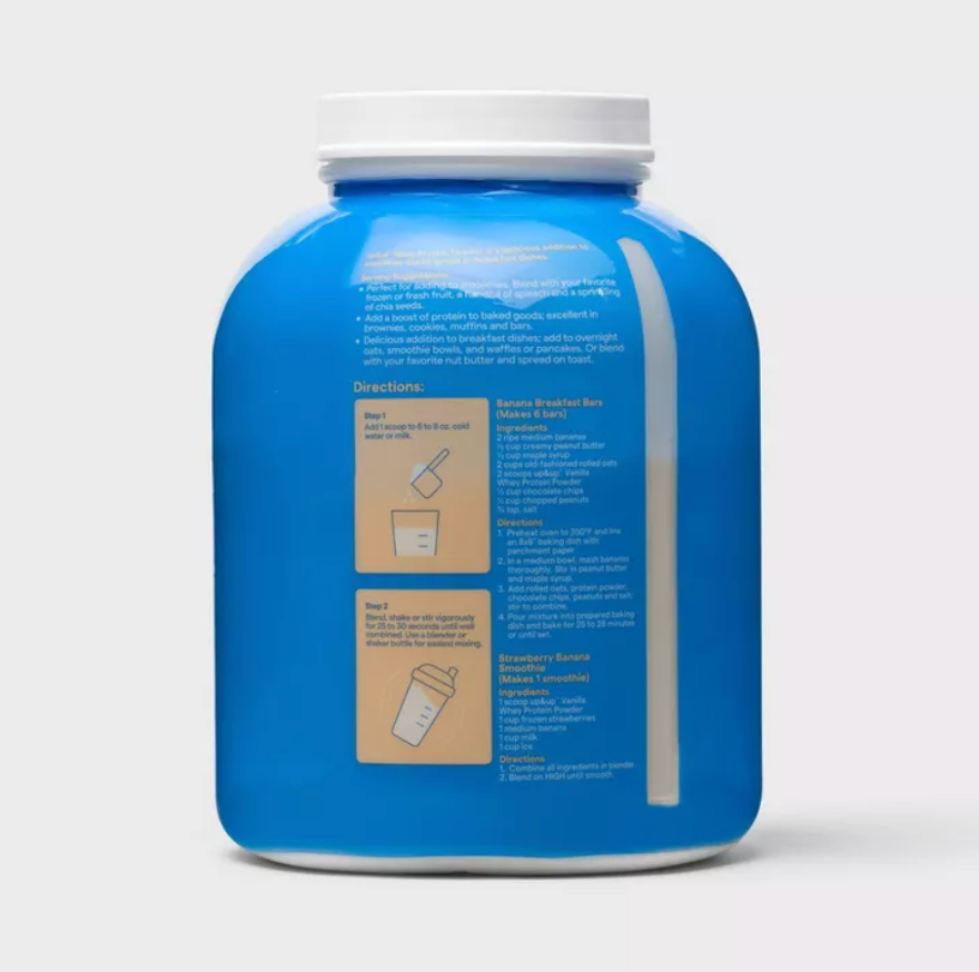 WHEY PROTEIN POWDER - VANILLA - 5LB - UP&UP™